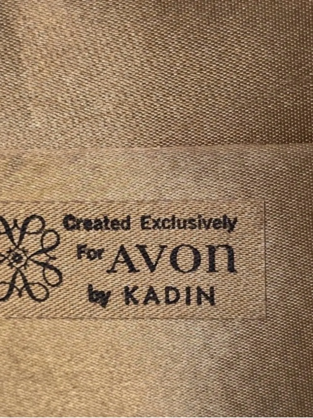 Gold Floral Jacquard Clutch Bag - Avon Vintage by Kadin 1960's
